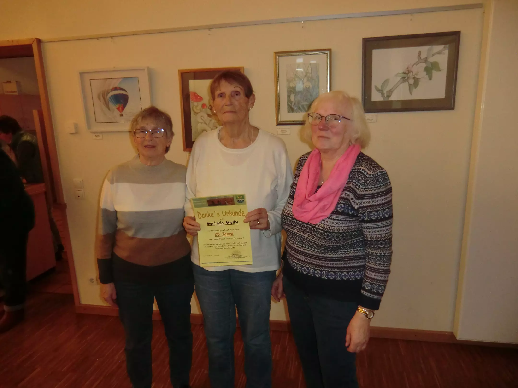 Wir bedanlen uns bei Gerlinde für ihre Treue
