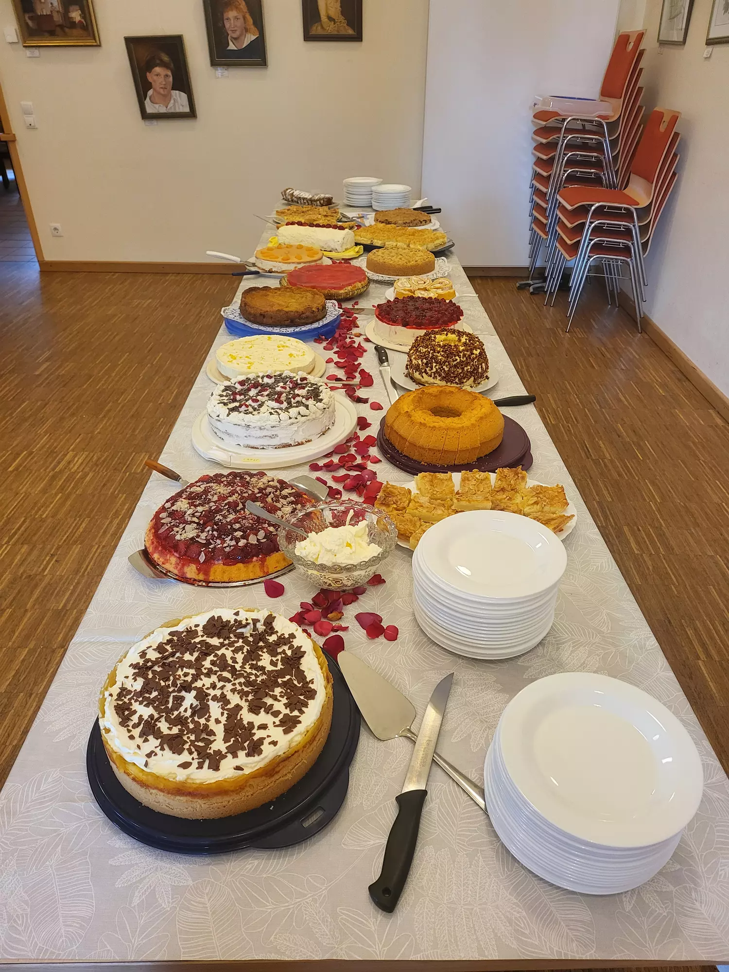 Der Tortentisch vorher 1